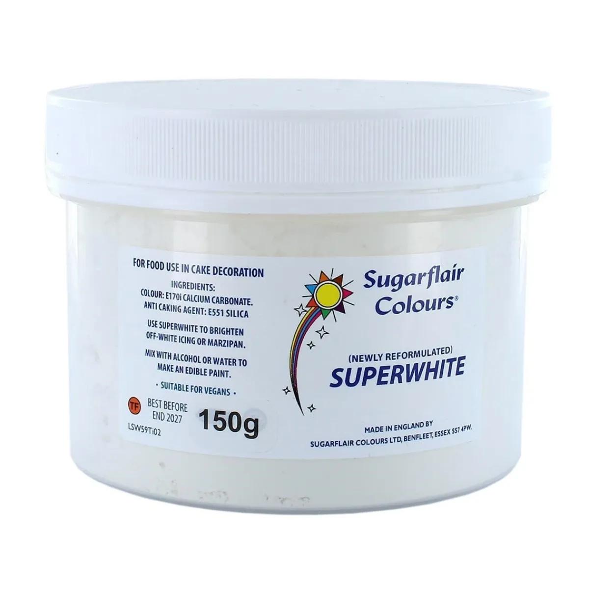 Sugarflair Superwhite Icing Whitener 150g** Sale