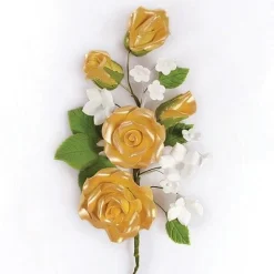 Culpitt Suikerbloem Boeket Rozen Goud 14,5cm Outlet