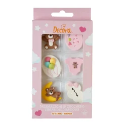 Decora Suikertie Baby Roze 4cm 6st. Discount