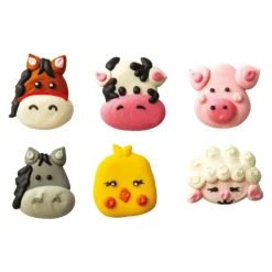 Decora Suikertie Boerderijdieren 4cm 6st. New