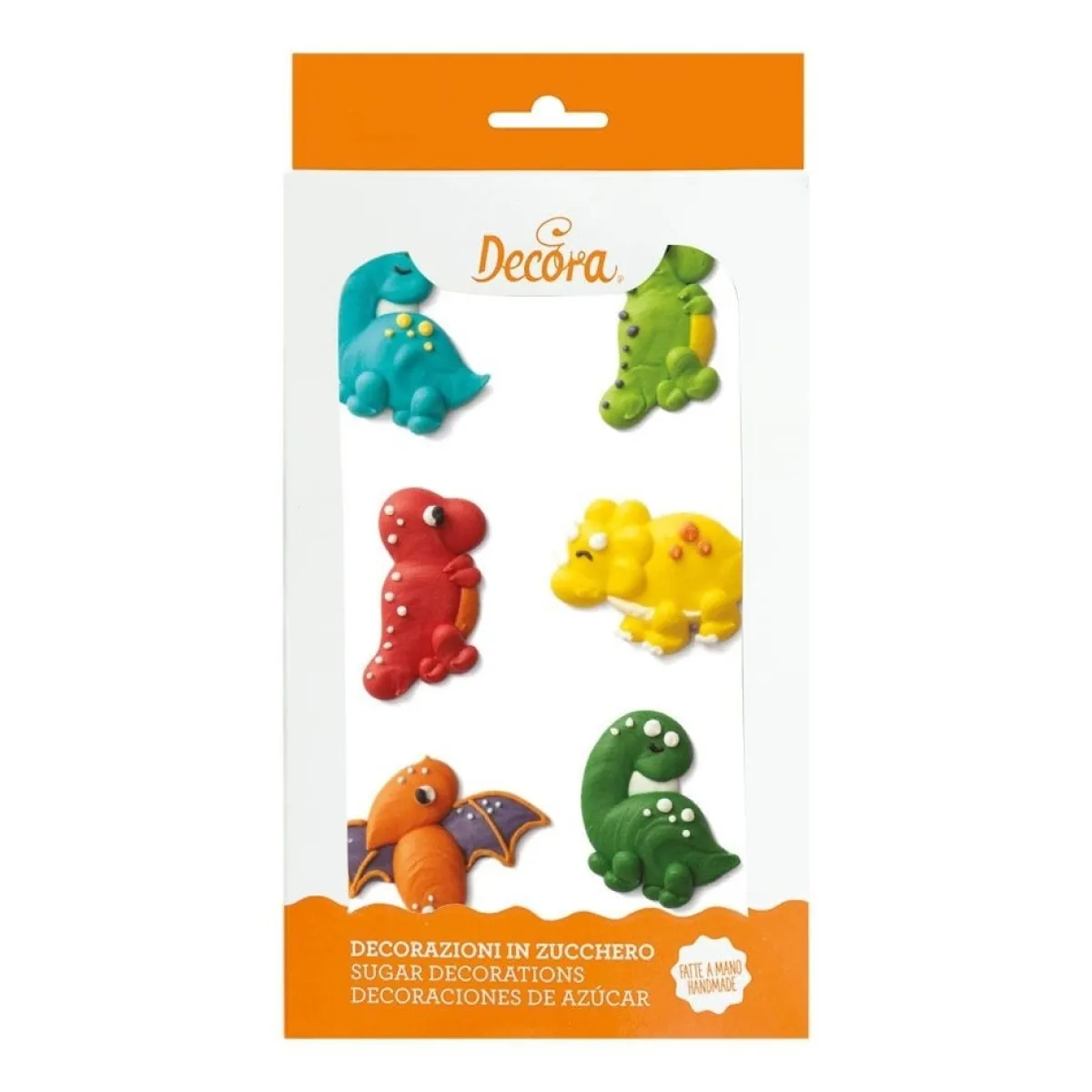 Decora Suikertie Dino's 3,5cm 6st. Outlet