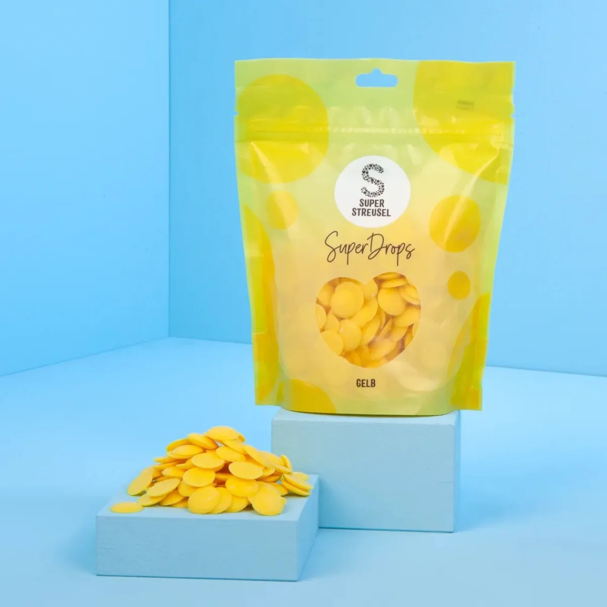 SuperStreusel SuperDrops Geel 300g Sale