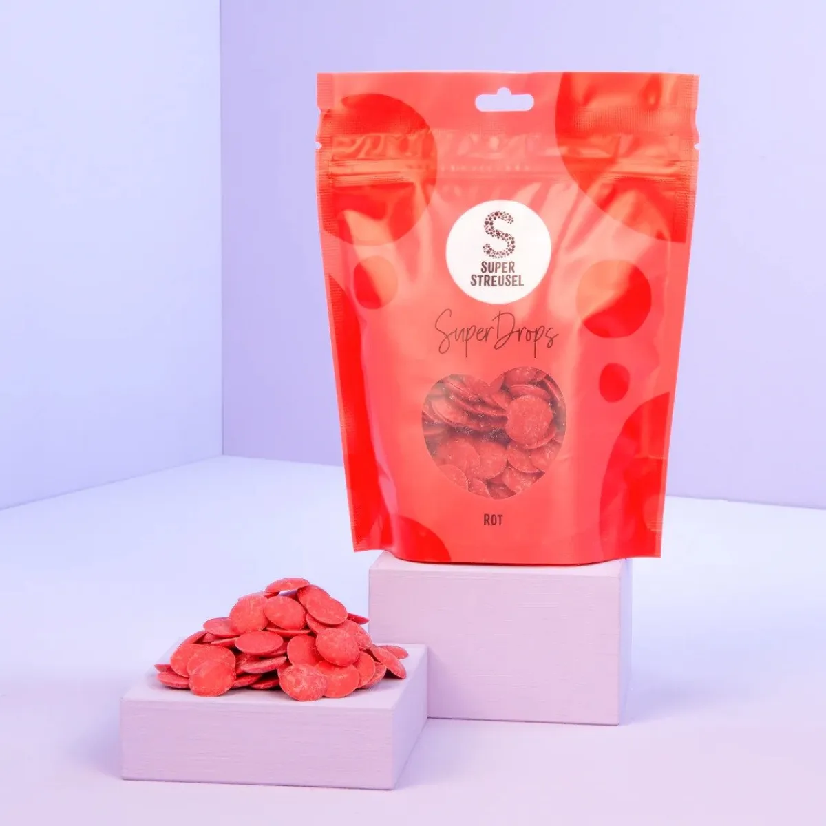 SuperStreusel SuperDrops Rood 300g Outlet
