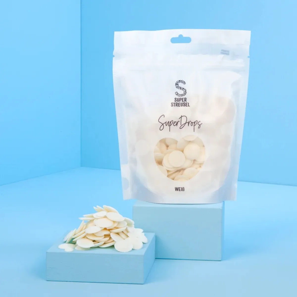 SuperStreusel SuperDrops Wit 300g Hot