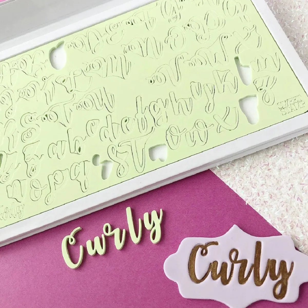 Sweet Stamp Curly Letters Set Sale