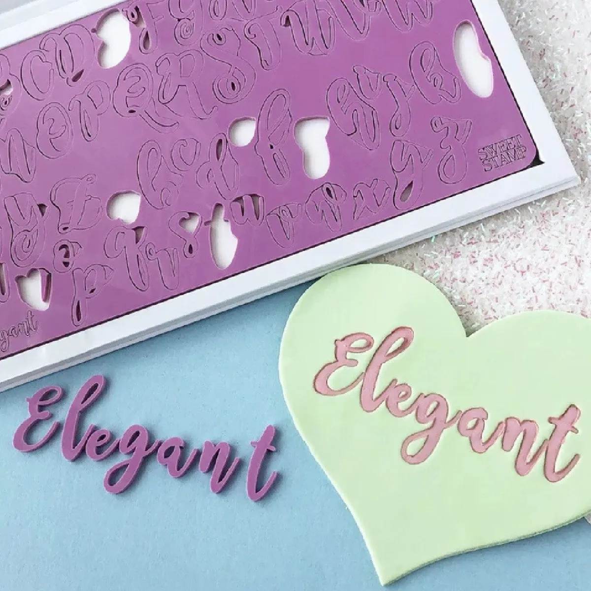 Sweet Stamp Elegant Letters Set New