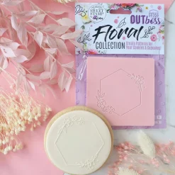 Sweet Stamp Outboss Floral Hexagon Frame Hot