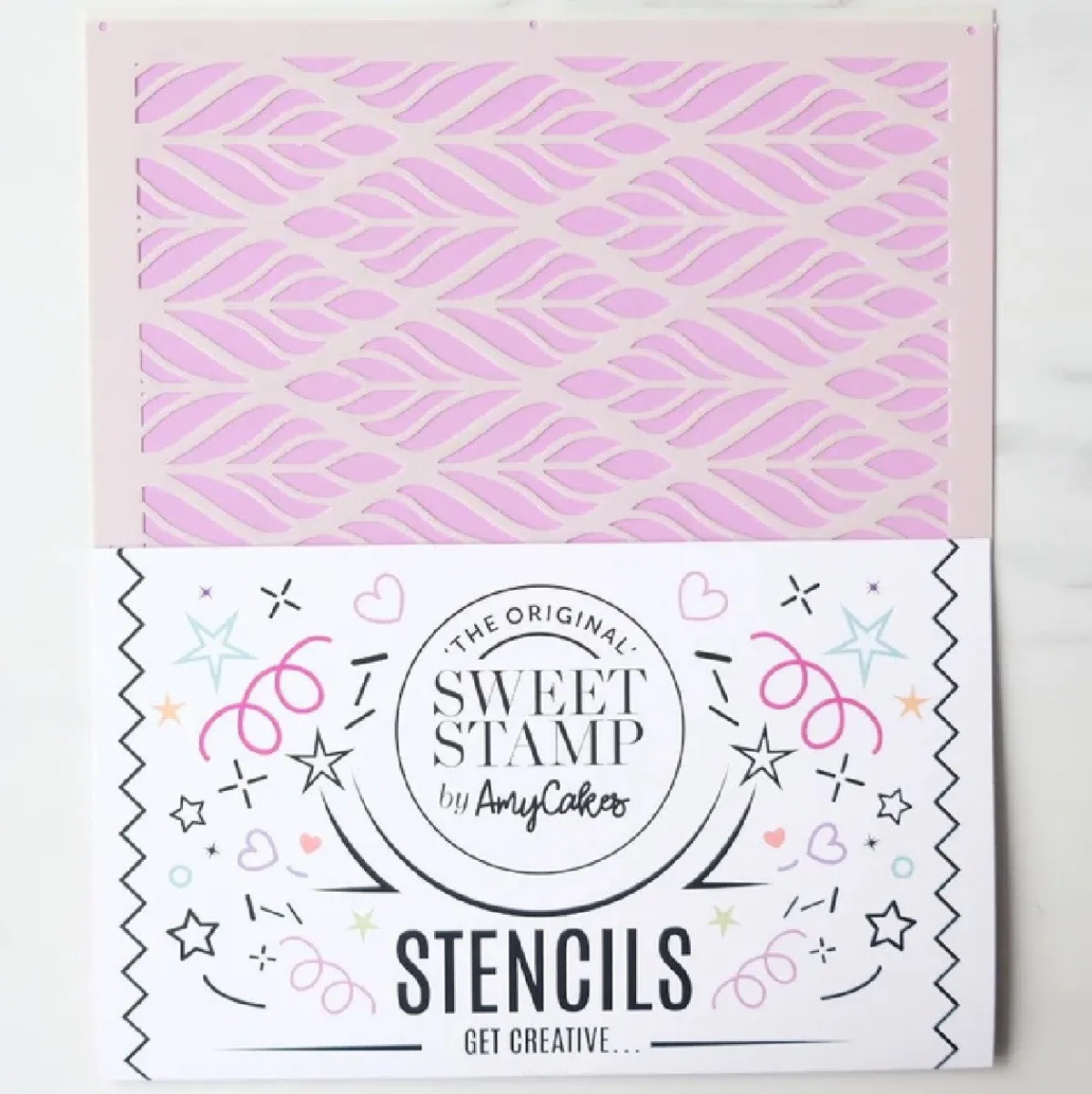 Sweet Stamp Stencil Marabou 21,5x25cm Hot