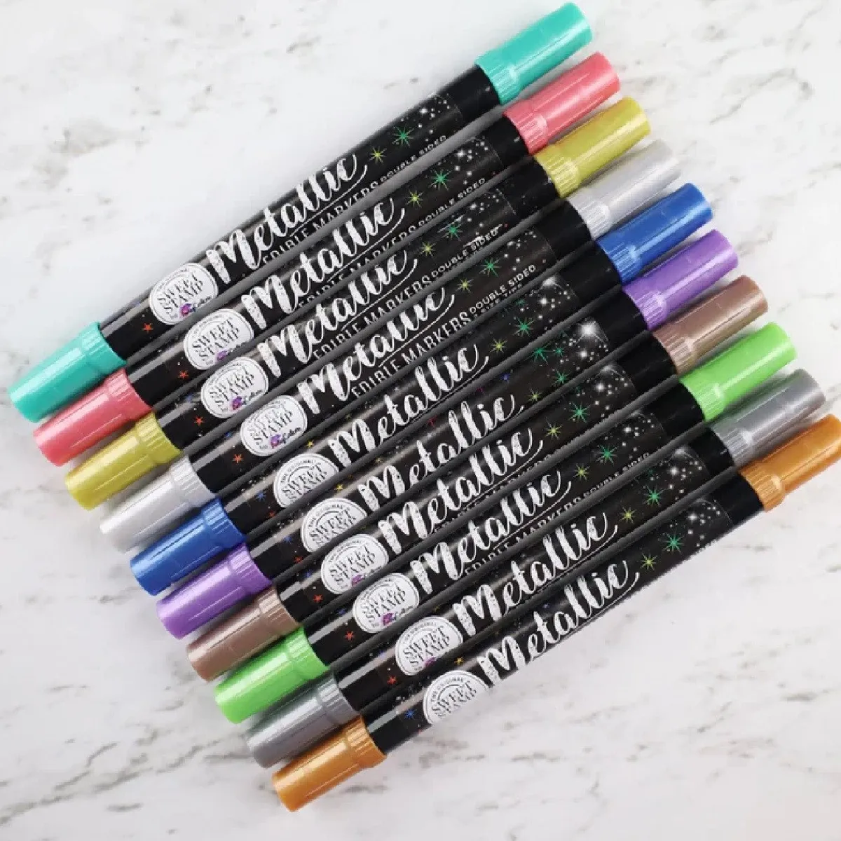 Sweet Stamp Stift Eetbare Inkt Dubbelzijdig Metallic Bruin Outlet