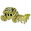Taartdecoratie Bruidskoets Goud Kunststof 10cm Sale