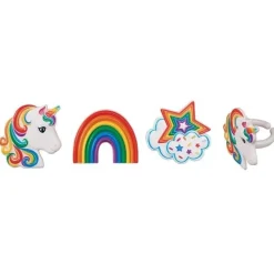 Overig Taartdecoratie Unicorn Ringen 12 stuks Discount