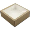 BrandNewCake Taartdoos met venster 26x26x9cm. Kraft 3st Best