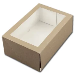 BrandNewCake Taartdoos met venster 21x14x9cm. Kraft 3st Outlet
