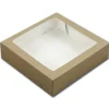 BrandNewCake Taartdoos met venster 19x19x5cm. Kraft 3st Clearance