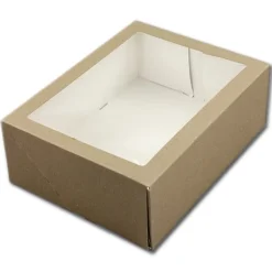 BrandNewCake Taartdoos met venster 26x20x9cm. Kraft 50st Hot