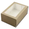 BrandNewCake Taartdoos met venster 24x16x9cm. Kraft 50st Best