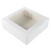 BrandNewCake Taartdoos met venster 26x26x9cm. Wit 3st Online