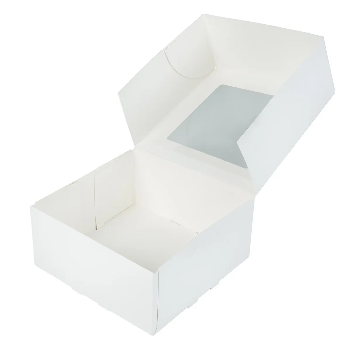 BrandNewCake Taartdoos met venster 19x19x9cm. Wit 3st Discount
