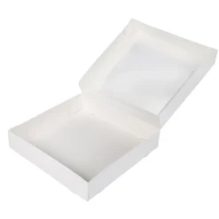 BrandNewCake Taartdoos met venster 30x30x6cm. Wit 50st Online