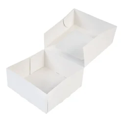 BrandNewCake Taartdoos met venster 21x21x9cm. Wit 3st Online
