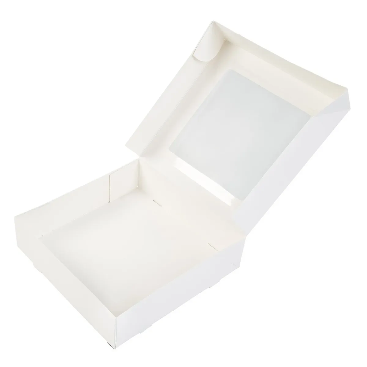 BrandNewCake Taartdoos met venster 19x19x5cm. Wit 50st Outlet