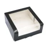 Overig Taartdoos met venster 21x21x9cm Zwart** Sale