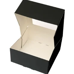 BrandNewCake Taartdoos met venster 19x19x9cm. Zwart 3st Best