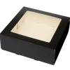 BrandNewCake Taartdoos met venster 26x26x9cm. Zwart 50st Online