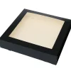 BrandNewCake Taartdoos met venster 30x30x6cm. Zwart 50st Hot