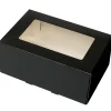 BrandNewCake Taartdoos met venster 21x14x9cm. Zwart 50st Clearance