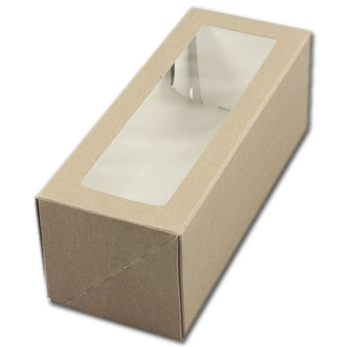 BrandNewCake Taartdoos Slof met venster 25x10x9cm. Kraft 50st Online