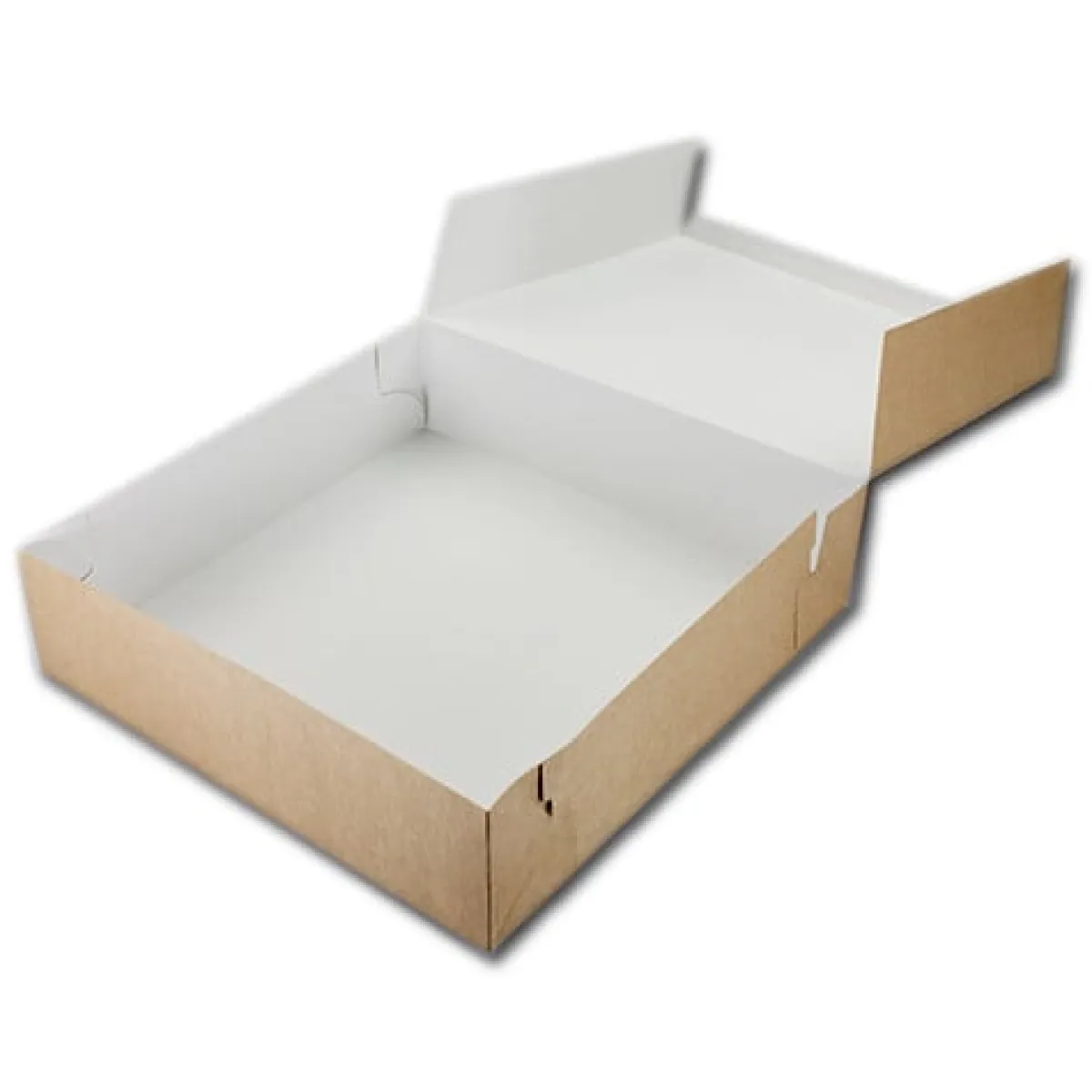 BrandNewCake Taartdoos 30x30x8cm. Kraft 50st Best
