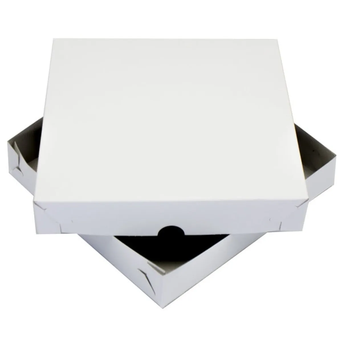 Overig Taartdoos Zwanenhals Laag Model 25x25x4,5cm. Wit 100st Best