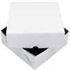 Overig Taartdoos Zwanenhals 25x25x9cm. Wit 100st Clearance