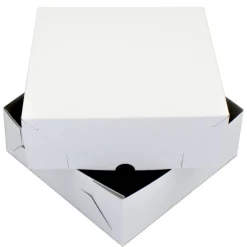 Overig Taartdoos Zwanenhals 25x25x9cm. Wit 100st Clearance