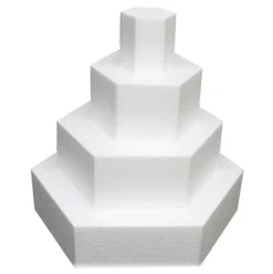 Taart Dummy Zeshoek 5cm -Ø15cm- Hot