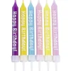 Overig Taartkaarsjes met houders Happy Birthday 6st.** Online