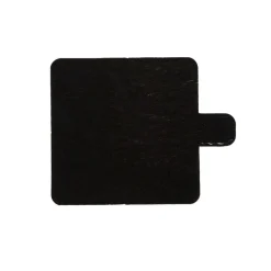 Overig Taartkarton Vierkant Goud/Zwart met lip 8x8cm per stuk