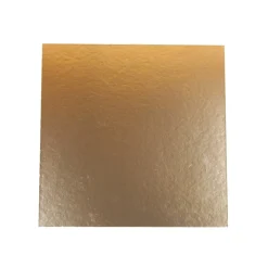 Overig Taartkarton Vierkant Goud/Zwart 24x24cm per stuk New