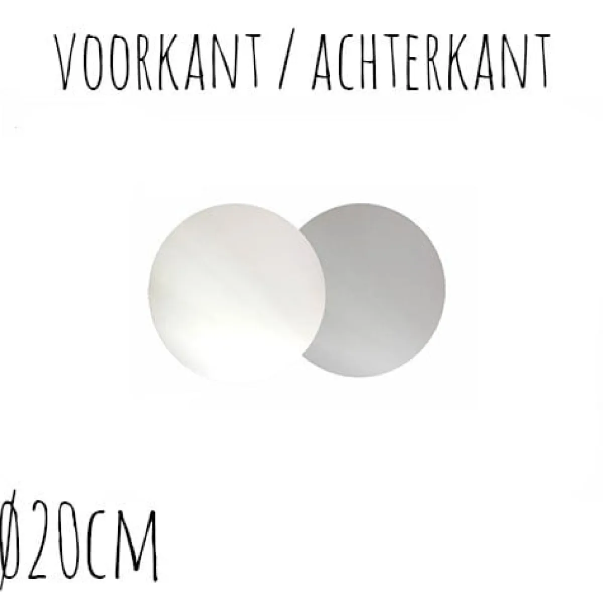 BrandNewCake Taartonderzetter Wit / Zilver Ø20cm 10st. Best