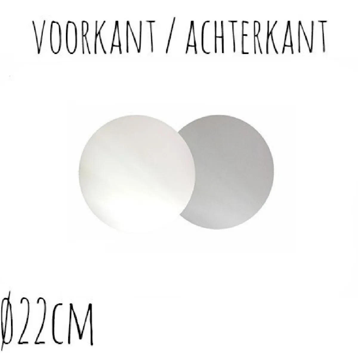 BrandNewCake Taartonderzetter Wit / Zilver Ø22cm 10st. Sale