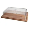 Overig Taartplateau Rechthoek Hout met Kap