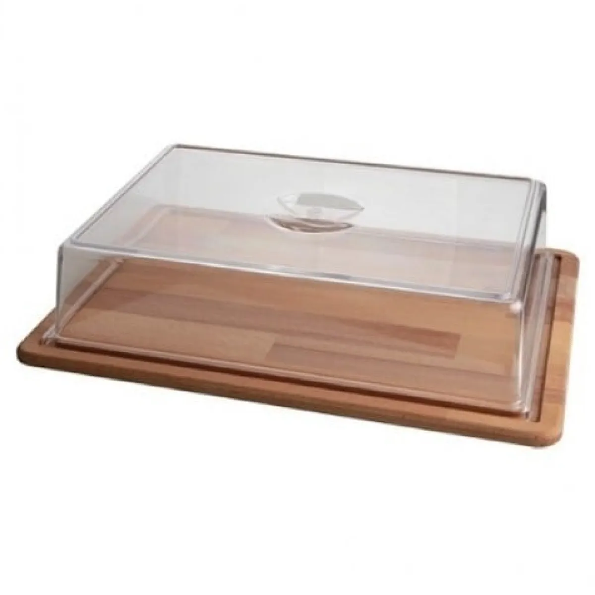 Overig Taartplateau Rechthoek Hout met Kap