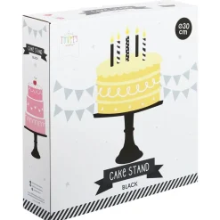 Overig Taartplateau Zwart Melamine Ø30x20cm Outlet