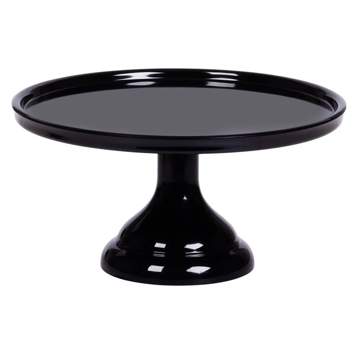 Overig Taartplateau Zwart Melamine Ø23,5x12cm** New