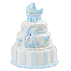 Overig Taarttopper Baby Boy Taart Polystone 7,5cm New