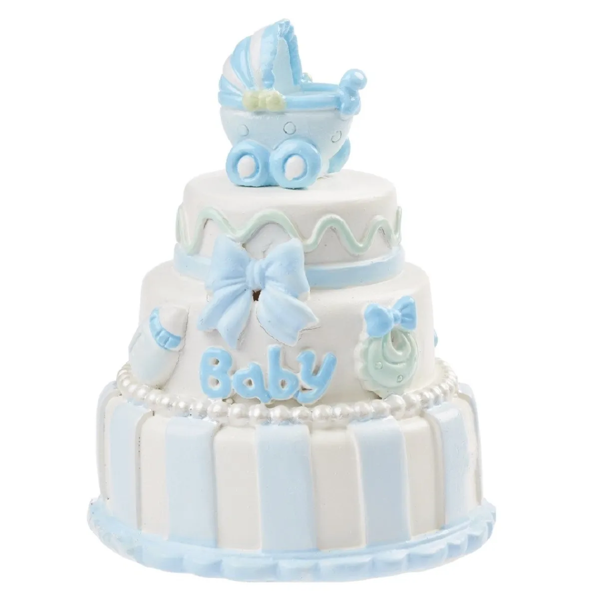 Overig Taarttopper Baby Boy Taart Polystone 7,5cm New