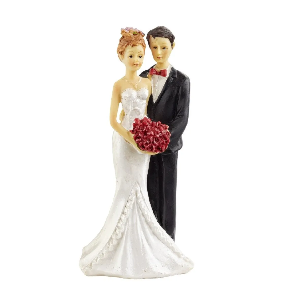 Overig Taarttopper Bruidspaar met Boeket Polystone 16cm Online