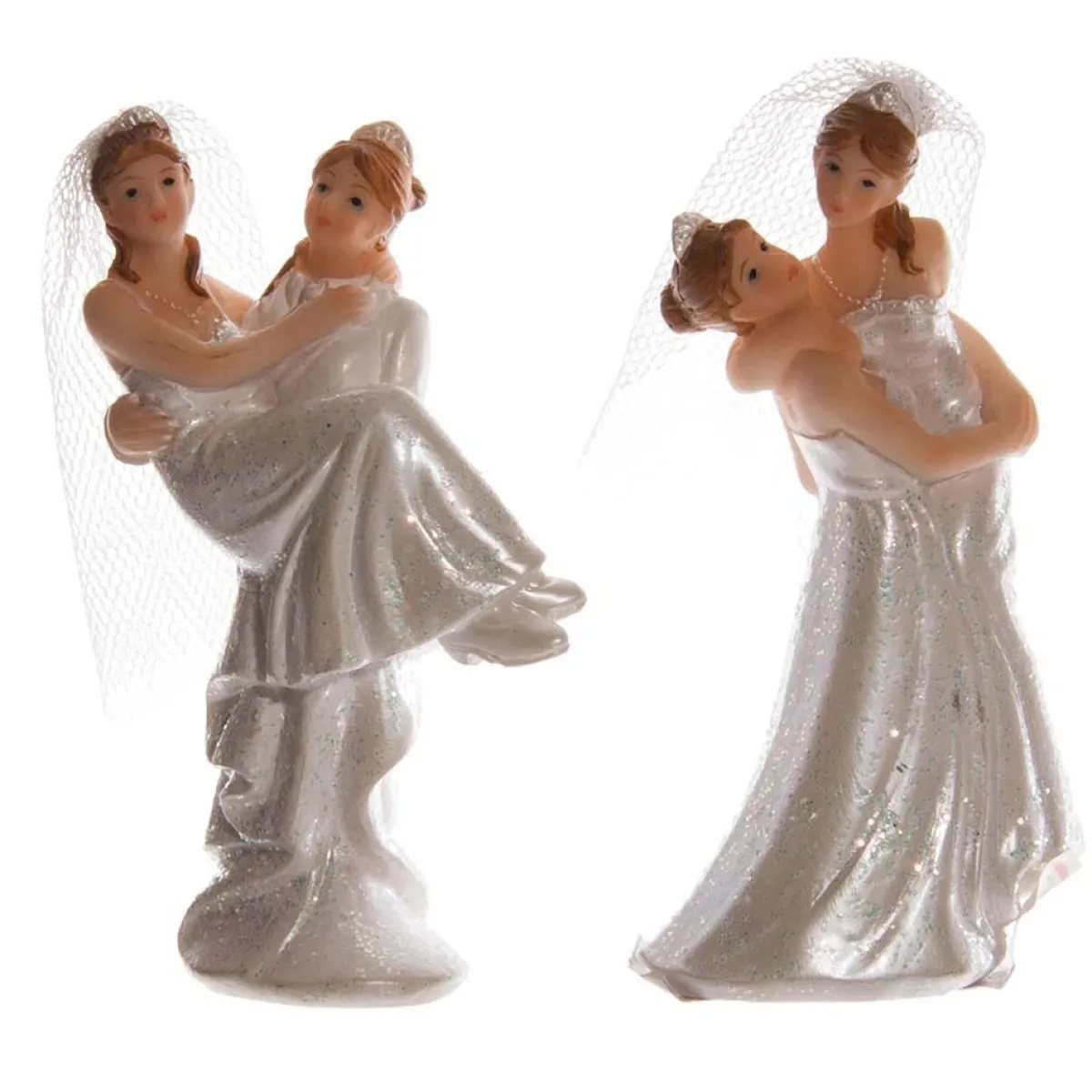 Taarttopper Bruidspaar Vrouwen Polystone 9,5cm Online