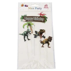 Overig Taarttopper Dino's Happy Birthday 5st.** Online